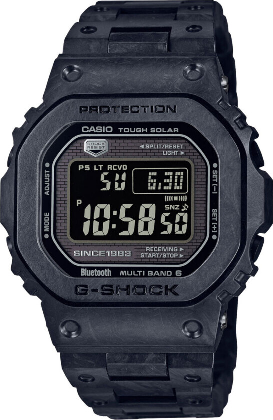 G-Shock Limited 40th Anniversary Carbon edition GCW-B5000UN-1ER - Digital - Sort - Herreklokker - Karbon/Resin - Safir