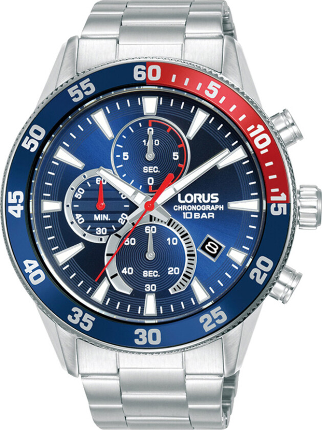 Mens Chronograph RM325JX9 - Kvarts - Sølv - Herreklokker - Rustfritt stål - ledd m/pin - Mineral