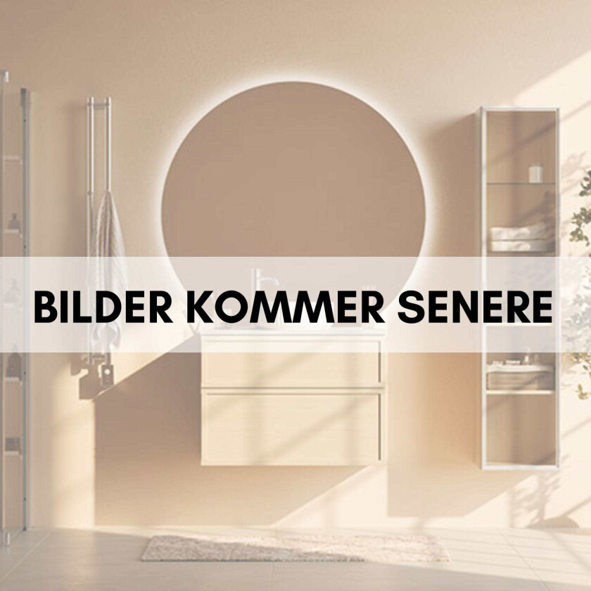 Spirit Dusjhjørne Vik Swing - med Hullgrep Svart Matt / 100x70cm Ice Glass