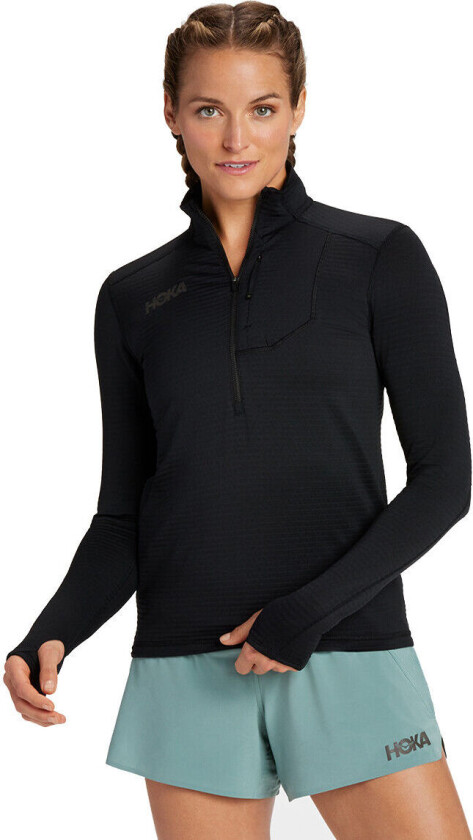 Women's 1/2 Zip Black S, Black