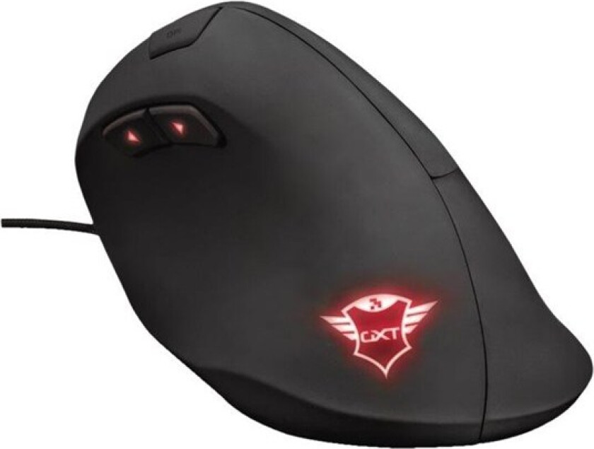 GXT 144 Rexx gaming mouse - Vertical mouse - Optisk - 6 - Svart