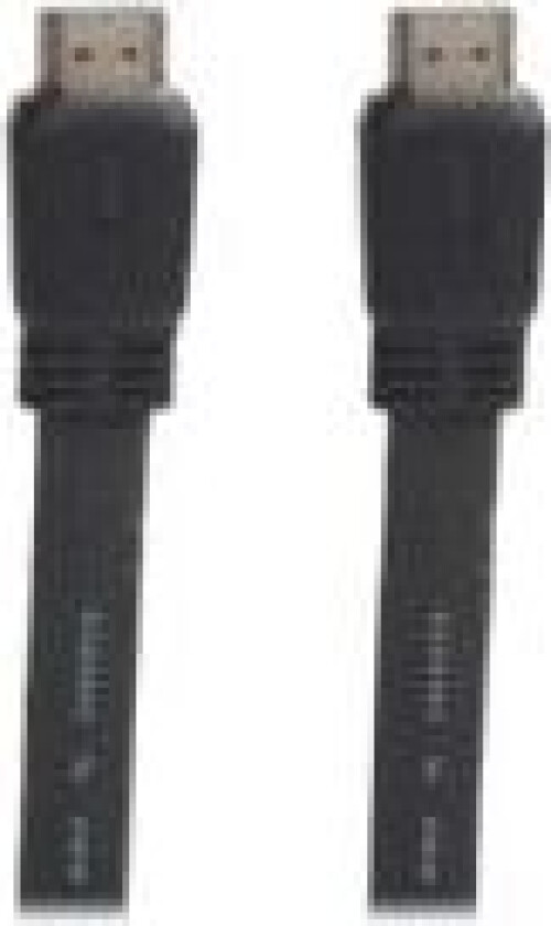 Connectech Good Quality - High Speed - HDMI-kabel med Ethernet - HDMI hann til HDMI hann - 10 m - flat