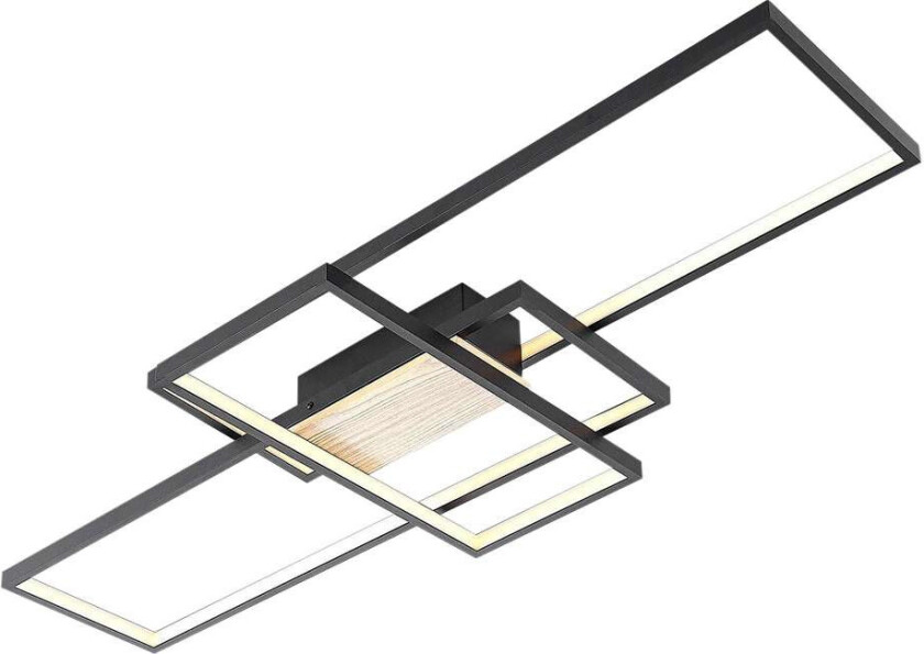 Emiljan LED-taklampe, svart matt