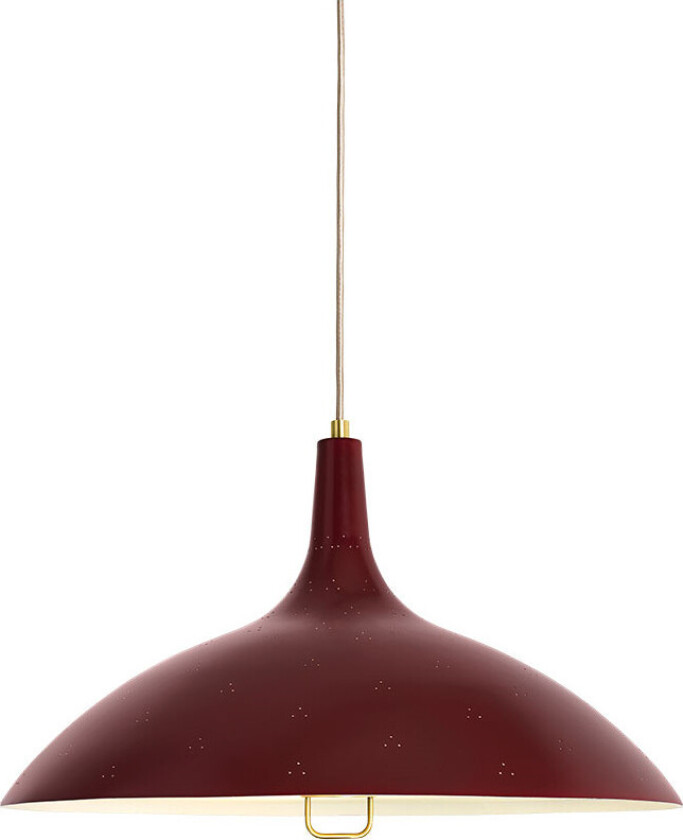 1965 Pendant Brass / Chianti Red