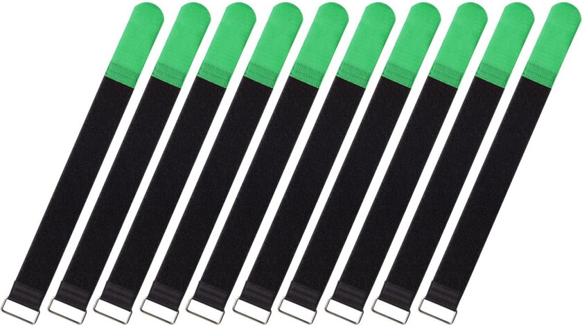 Cable Ties, 10 Pcs. Extra-Large - Green