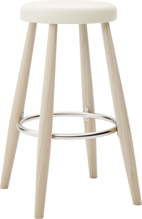 Ch58 Low Stool, Tvålad Ek, Lädergrupp B Thor - 300