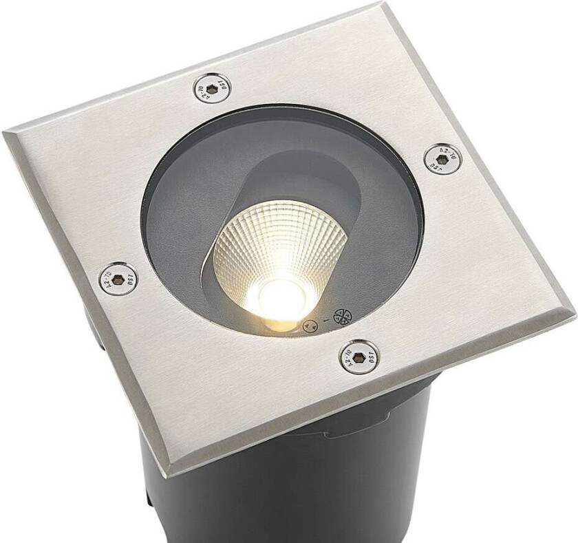 Doris - LED-bakkespot, firkantet form