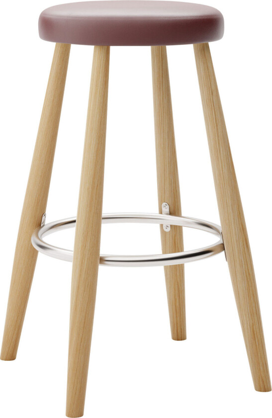 Ch58 Low Stool, Oljad Ek, Lädergrupp C Sif - 93