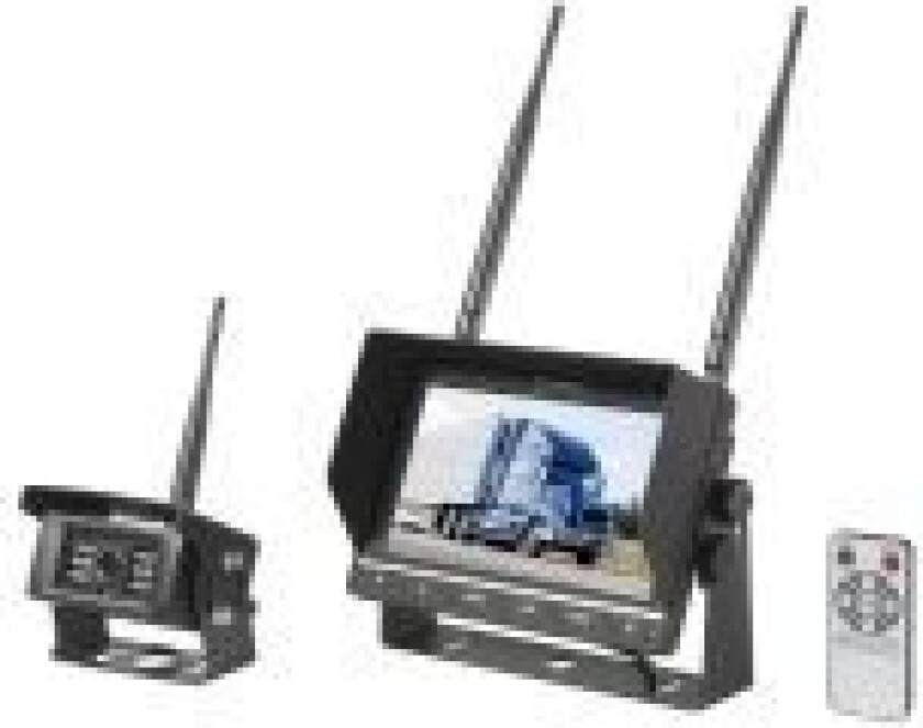 Renkforce RV2,4-7 Bakkamerasystem 2 kamera-indgange Skruemontering Sort (mat)