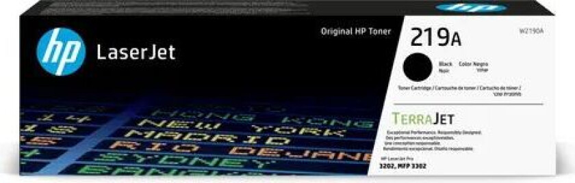 219A - Sort - original - LaserJet - tonerkassett (W2190A)