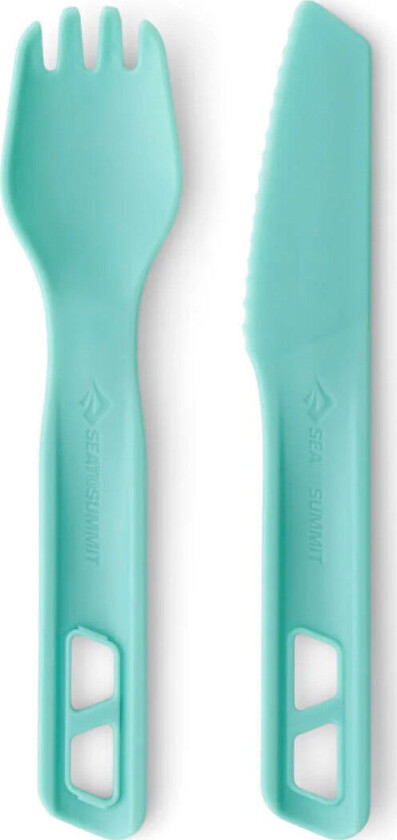 Bilde av Sea To Summit Passage Cutlery Set 2 Pieces Aqua Sea Blue OneSize, Aqua Sea Blue