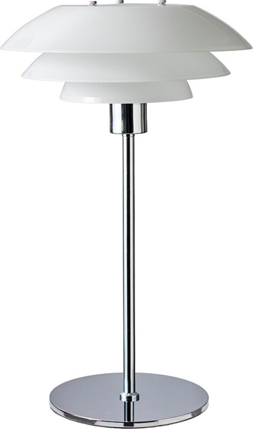 DL31 bordlampe - Krom/Opal glass