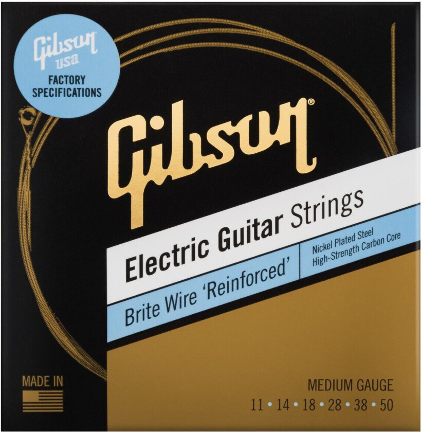 Brite Wire Reinforced Guitar Strings Medium 11-50