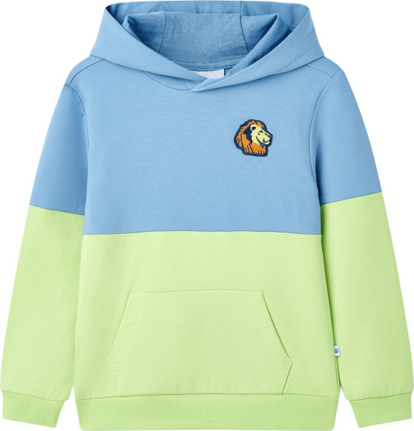 Hettegenser for barn blå og myk gul 104