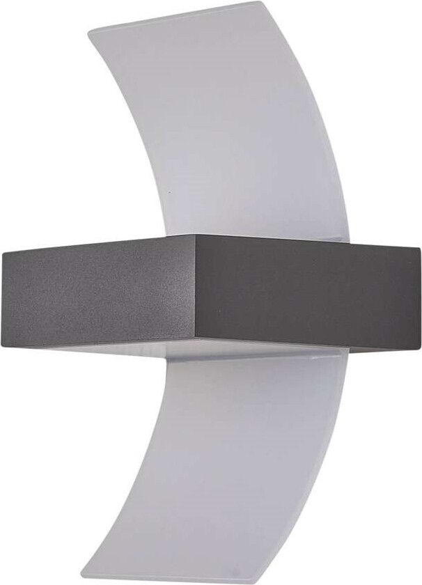 Buet LED utevegglampe Skadi