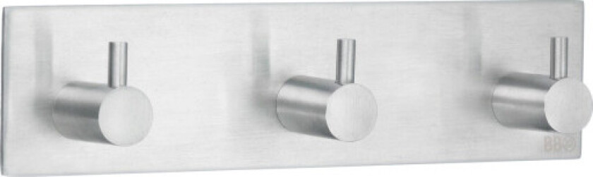 knaggrekke, børstet rustfritt stål