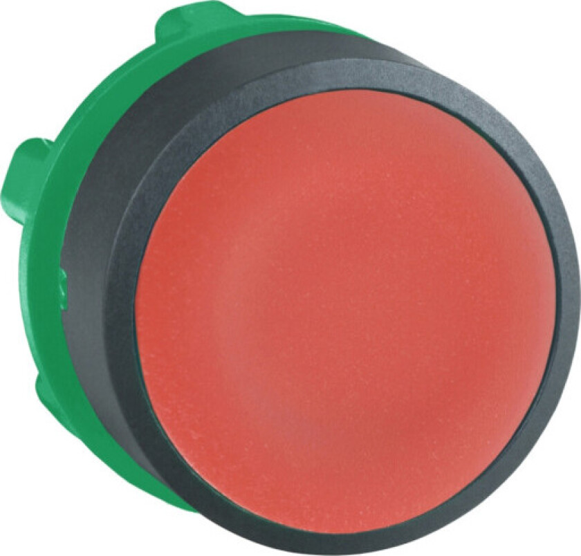 Schneider Harmony trykkknapphode flatt rødt
