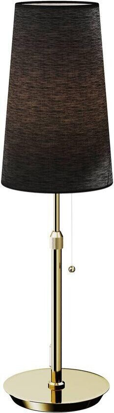 Pordis bordlampe, messing-svart