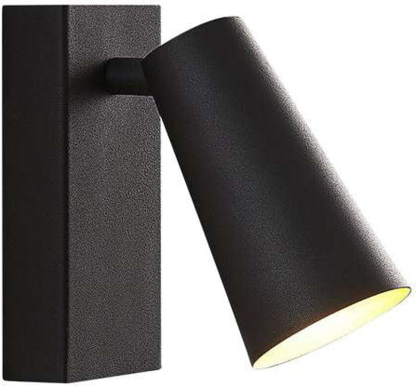 Angelina spot, svart-gull, 1 lyskilde