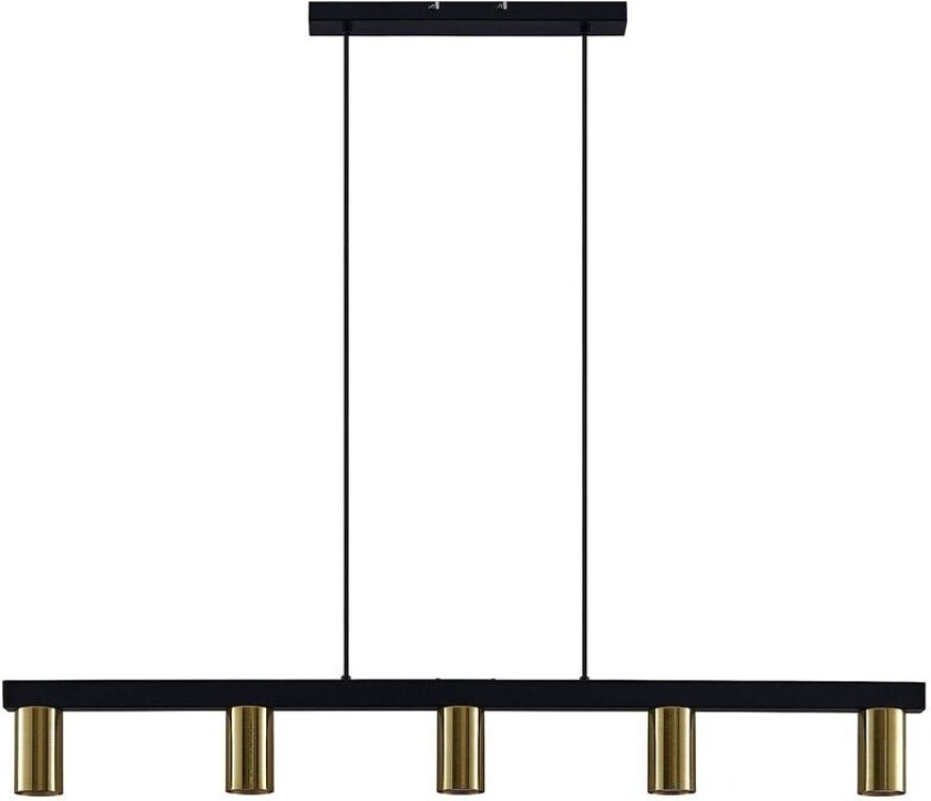 Baliko hengelampe, 5 lyskilder, messing