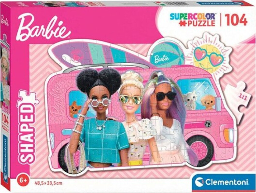 Jigsaw Puzzle Super Color - Barbie Surf Bus 104 pcs. Gulv