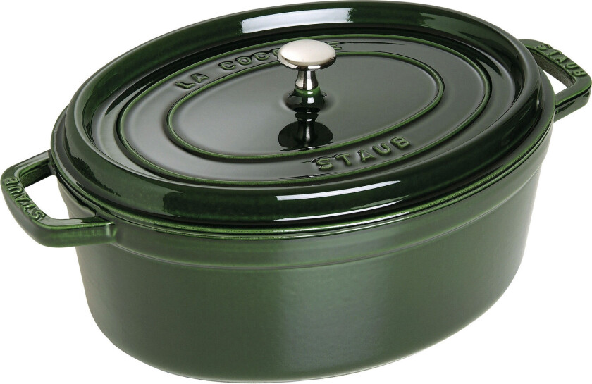 La Cocotte Oval Gryta 31 Cm - Grön