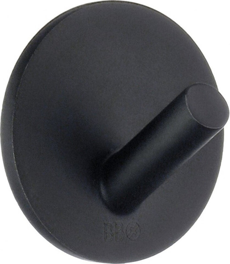 håndkleknagg, 4 stk., matt sort