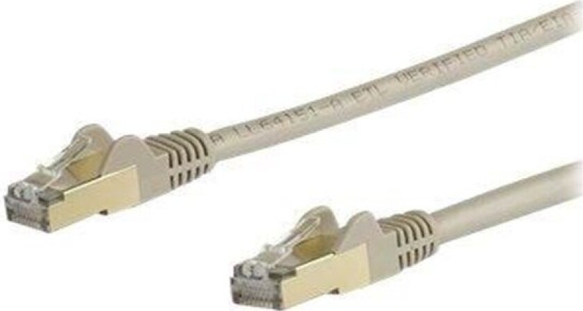5m CAT6a Ethernet Cable - Grey RJ45 Shielded Cable Snagless - patch cable - 5 m - grey
