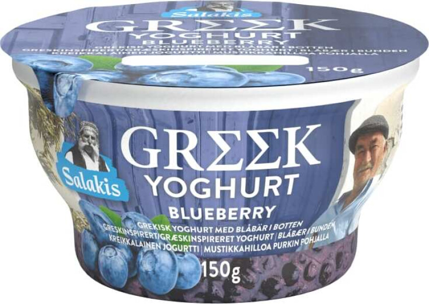 Yoghurt Gresk Blåbær 150g
