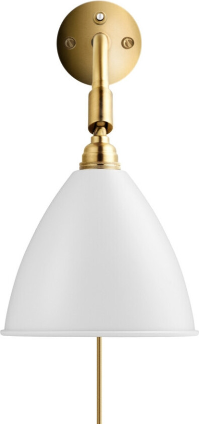 BL7 Soft White Semi Matt/Brass