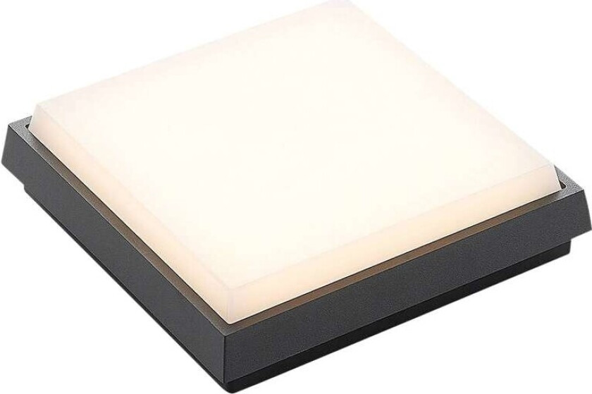 Amra LED utetaklampe, kantet, 17,5 cm