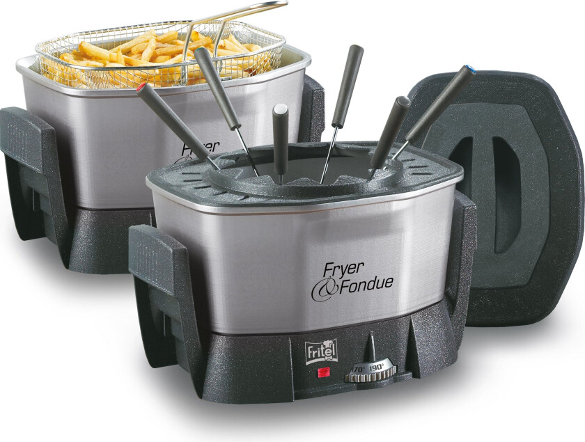 FRITEL Starter FF 1400 - Dypsteker / fondu - 1.5 liter - 1.4 kW - svart/grå/sølv