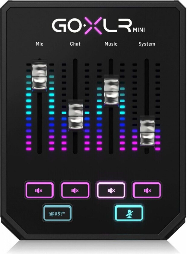 Tc-Helicon Goxlr Mini Alt-I-Ett Lydkort For Gaming Og Podcast