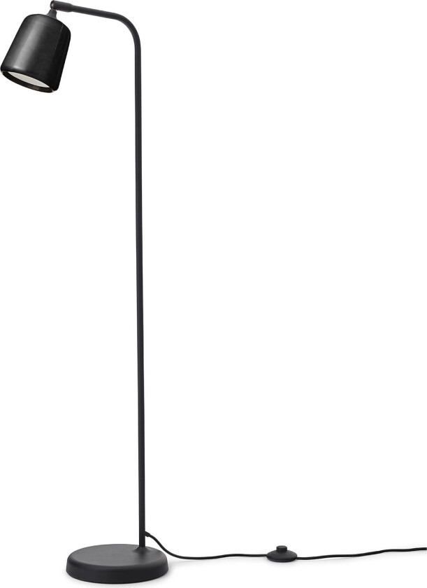 Material Floor Lamp, Black Marble