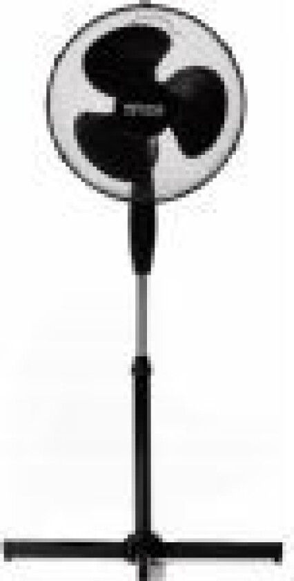 GULVVIFTE SORT + FJERNKONTROLL 40cm