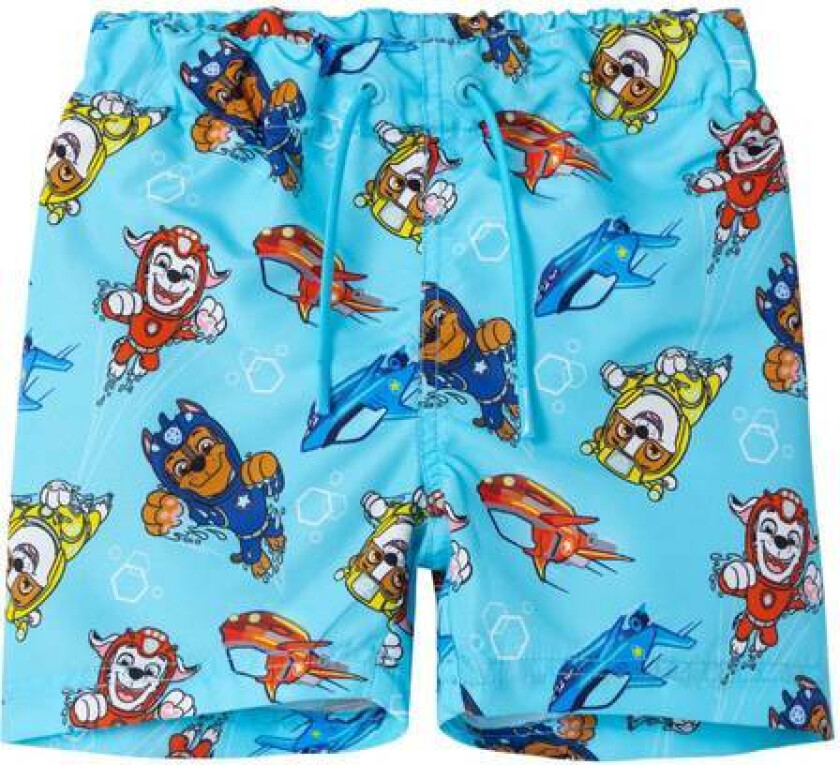 Name It Moti Paw Patrol Badeshorts, Bluefish