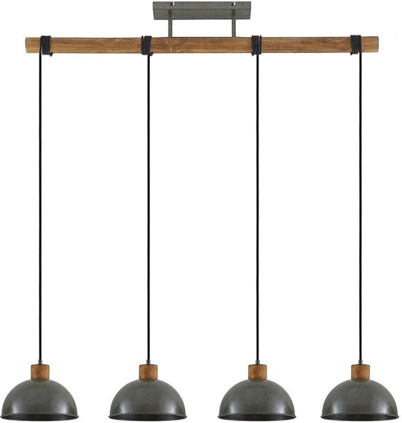 Durbis hengelampe håndfarget, 4 lyskilder