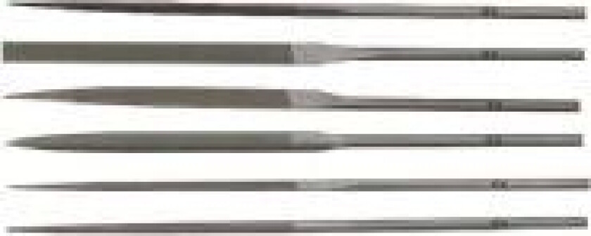 C.K Needle File Set Of 6 T0124P 140 mm