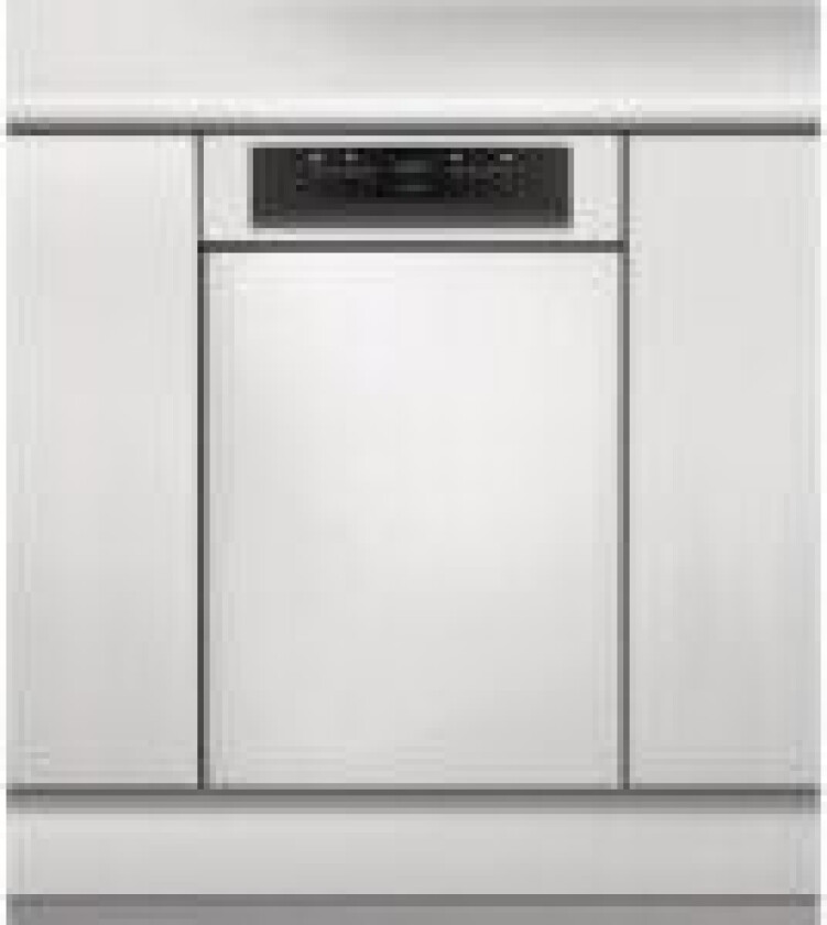 WSBO 3O34 PF X, Halvveis innebygget, Slimline (45 cm), Sort, Nedre, Øvre, Kurv, 10 kuverter