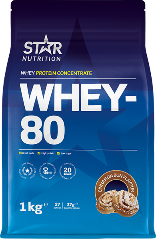 Whey-80 Myseprotein 1 kg