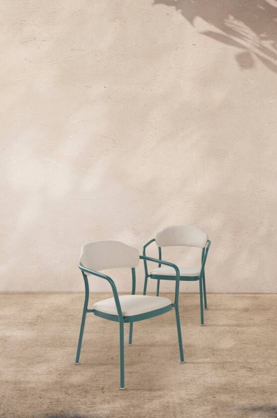 BIDART utestol 2-pk Mørk grønn svart