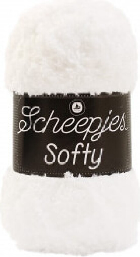 Softy Garn Unicolor 494 Hvit