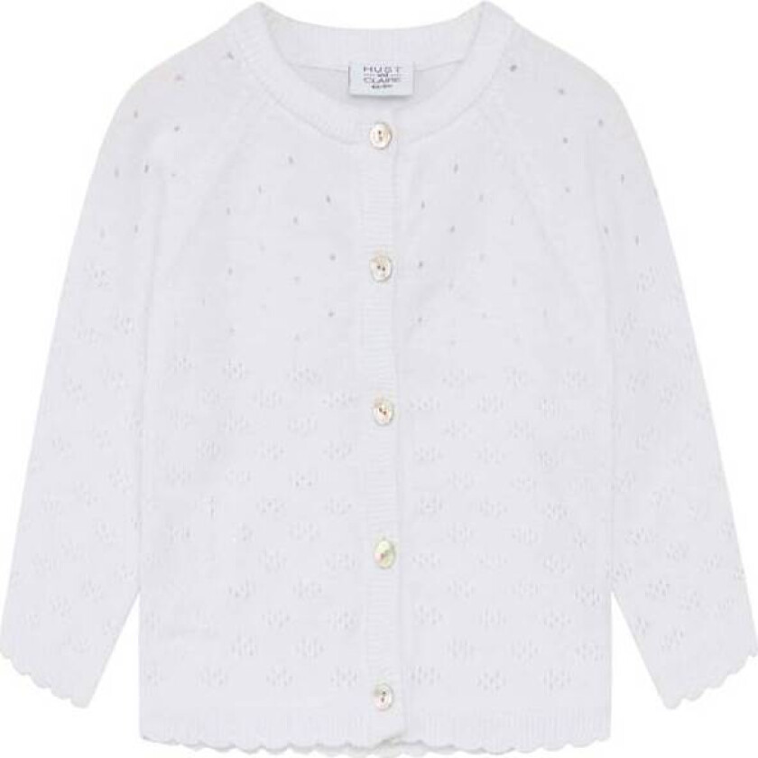 Bilde av Hust & Claire Cillja Cardigan Til Baby Og Barn, White