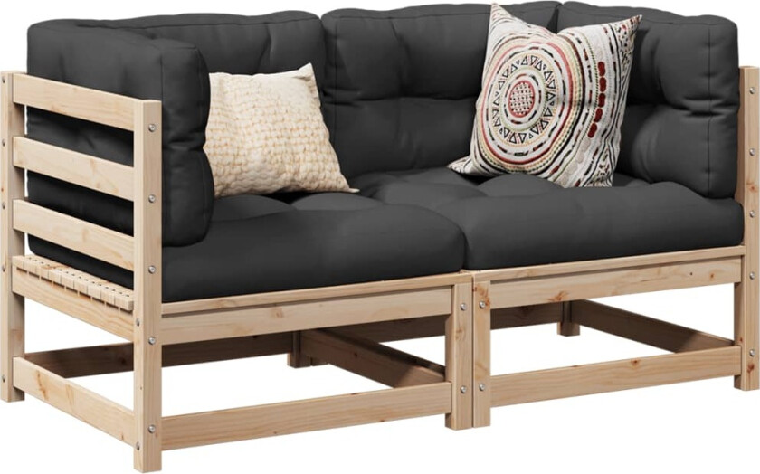 Hagesofasett 2 deler heltre furu