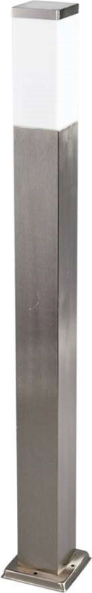 Kantet pålelys Lorian i edelstål