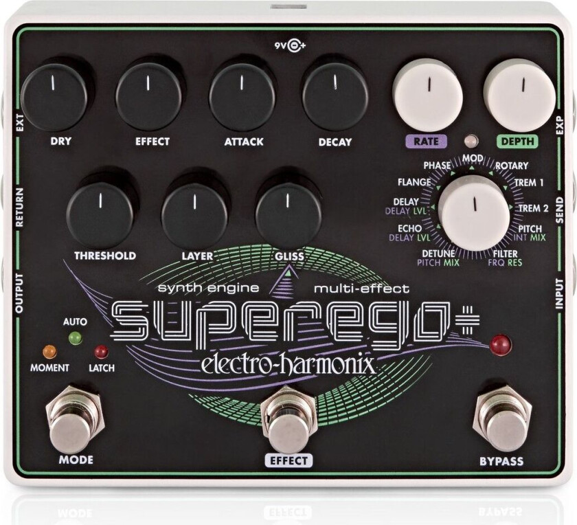 Superego Plus Super Synth Engine W/effects Inkl 9v Psu