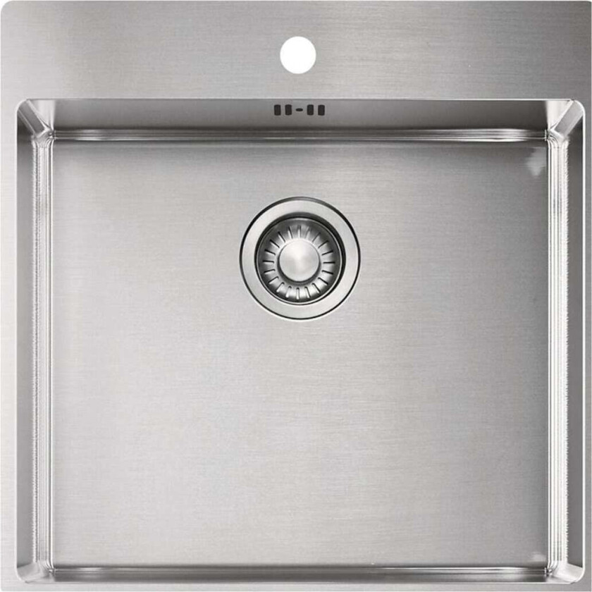 DECA 210-50 TL Eurodomo kjøkkenvask, 54,5x51,5 cm, rustfritt stål