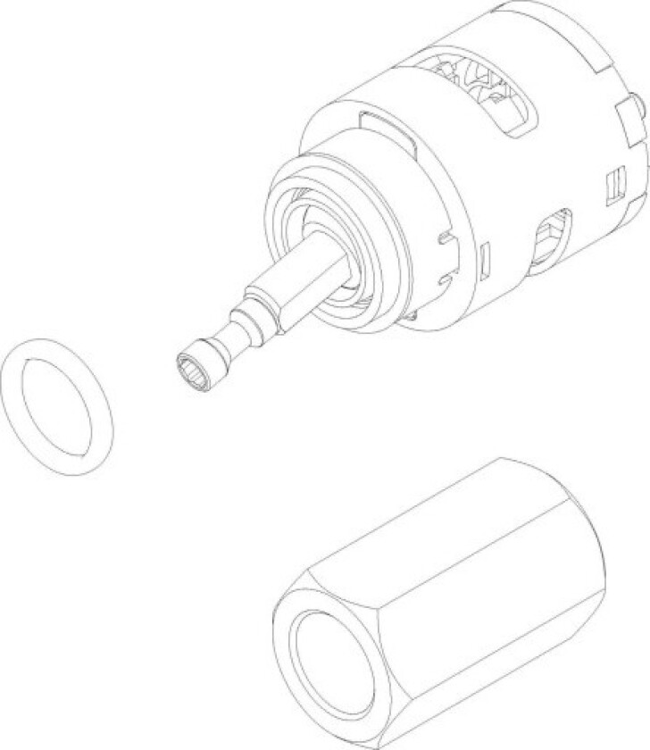 Rep.sett Patron med O-ring + sekskantnøkkel