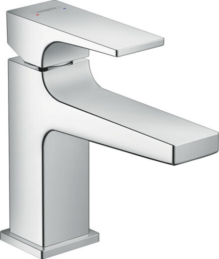 HANSGROHE ettgrepskran 127mm tut 1 hull t/h m/push-open krom