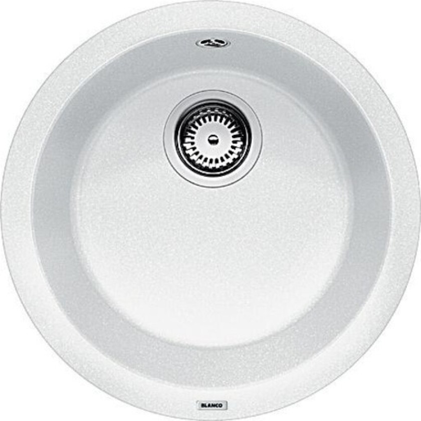 Rondo UX kjøkkenvask, Ø45 cm, hvit